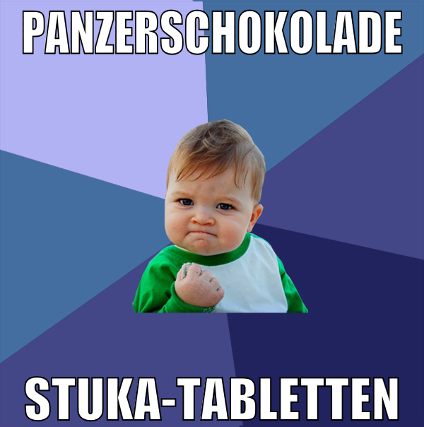 Panzerschokolade Stuka-Tabletten