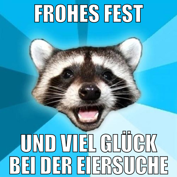Frohes fest und viel glück bei der eiersuche