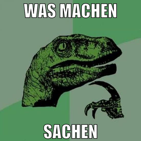 was machen sachen