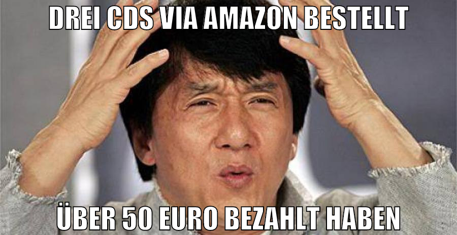drei cds via amazon bestellt über 50 euro bezahlt