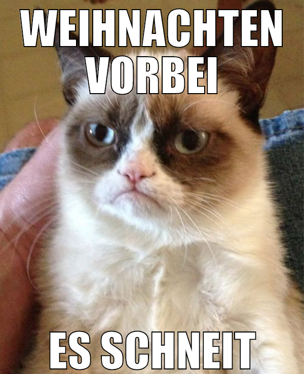 weihnachten vorbei es schneit
