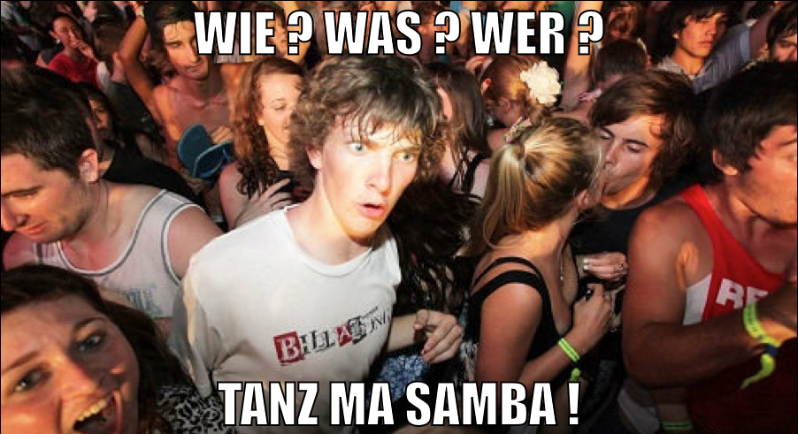 wie ? was ? wer ? tanz ma samba !