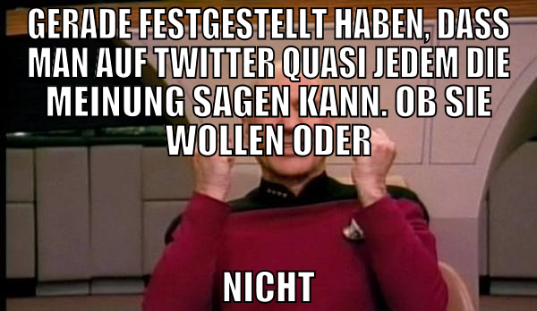 GERADE FESTGESTELLT HABEN, DASS MAN AUF TWITTER QU