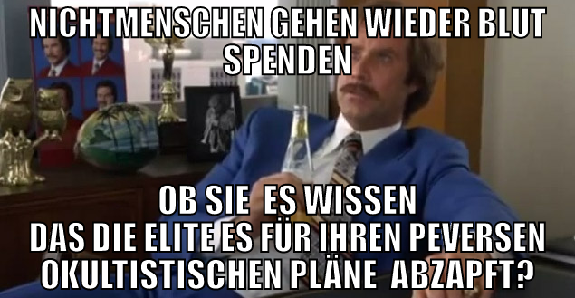 Nichtmenschen gehen wieder blut spenden Ob Sie  es