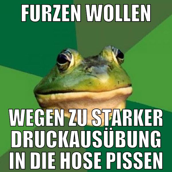 Furzen wollen wegen zu starker Druckausübung in di