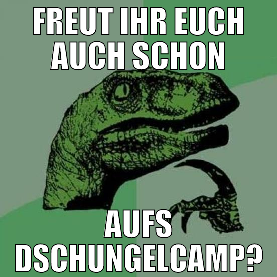 freut ihr euch auch schon aufs dschungelcamp?