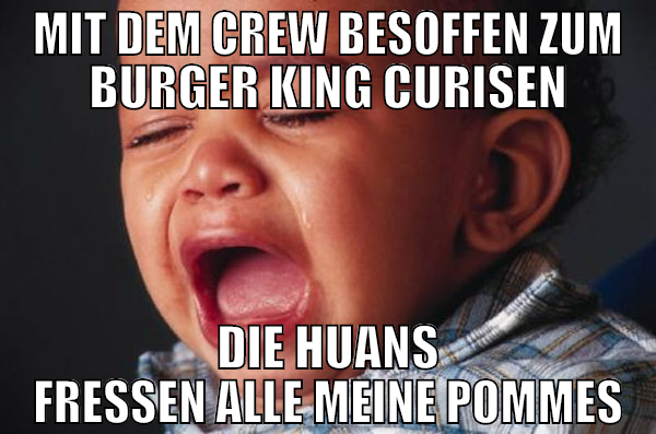 mit dem crew besoffen zum burger king curisen die