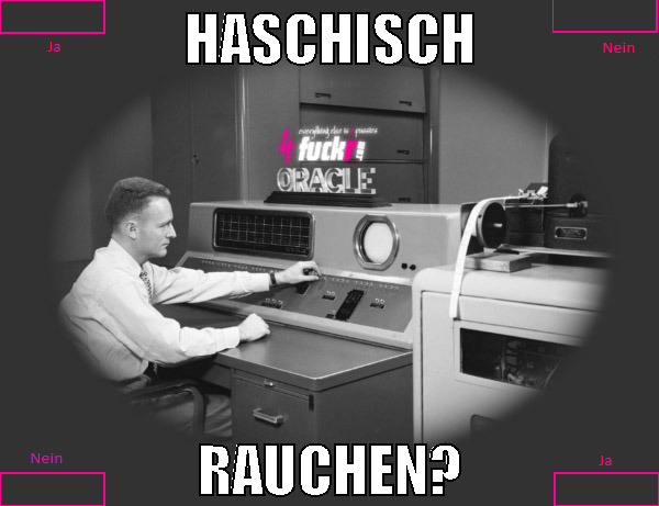 haschisch rauchen?