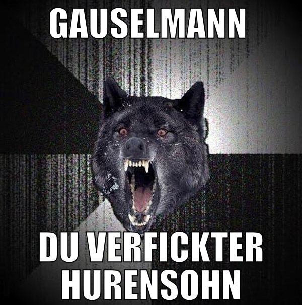 gauselmann  du verfickter hurensohn
