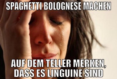 Spaghetti Bolognese machen auf dem Teller merken,