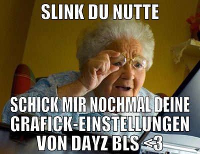 slink du nutte schick mir nochmal deine grafick-ei