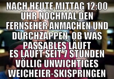 nach heute mittag 12:00 Uhr nochmal den fernseher