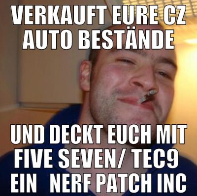 verkauft eure cz auto bestände und deckt euch mit