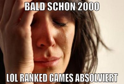 Bald schon 2000 lol ranked games absolviert