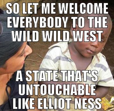 so let me welcome everybody to the wild wild west