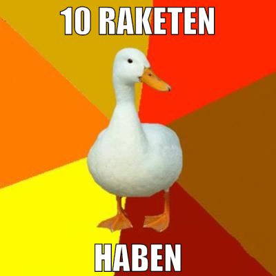 10 raketen haben