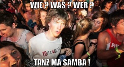 wie ? was ? wer ? tanz ma samba !