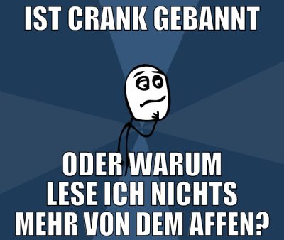 ist crank gebannt oder warum lese ich nichts mehr