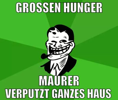 grossen hunger maurer verputzt ganzes haus
