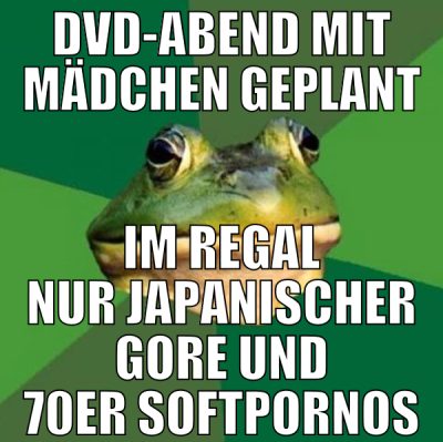DVD-Abend mit mädchen geplant Im Regal nur japanis