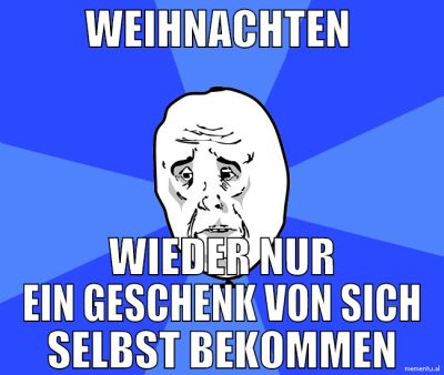 weihnachten  wieder nur ein geschenk von sich selb