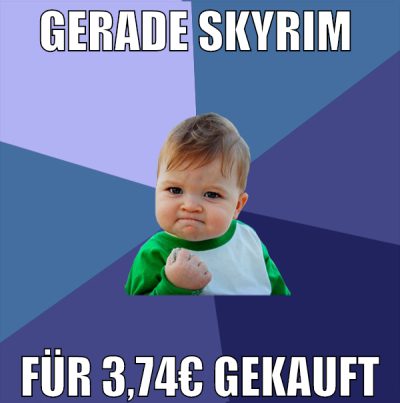 gerade skyrim  für 3,74€ gekauft