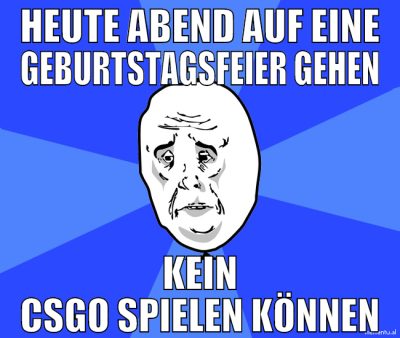 heute abend auf eine geburtstagsfeier gehen kein c