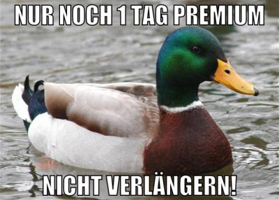 nur noch 1 tag premium nicht verlängern!