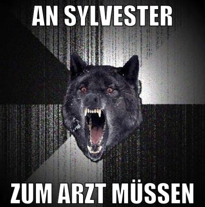an sylvester zum arzt müssen