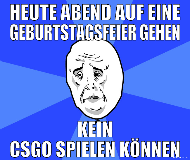 heute abend auf eine geburtstagsfeier gehen kein c