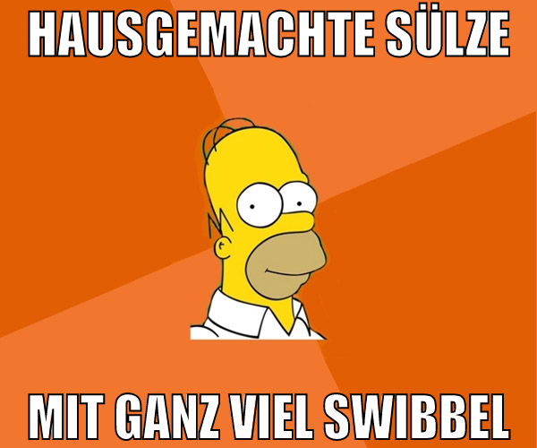 hausgemachte Sülze mit ganz viel swibbel