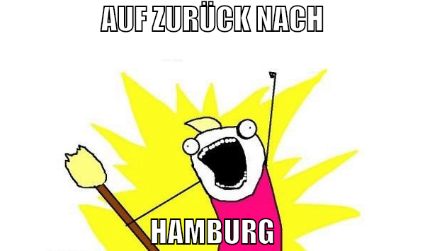 Auf zurück nach Hamburg