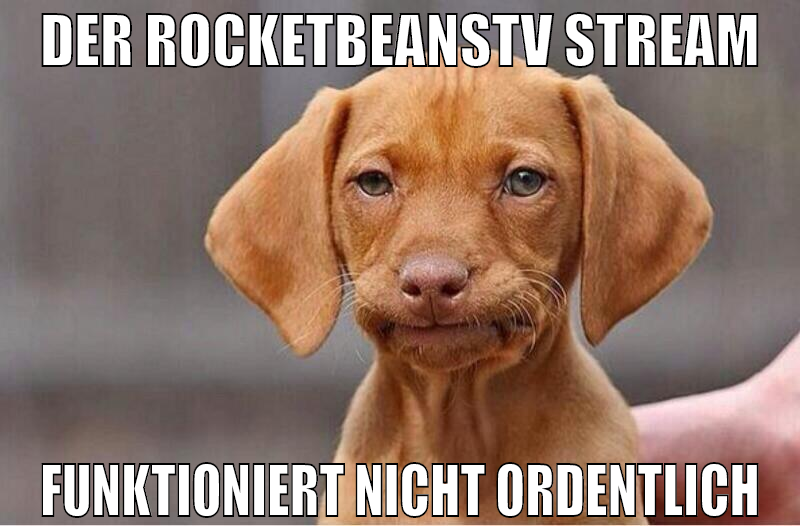 der rocketbeanstv stream funktioniert nicht ordent