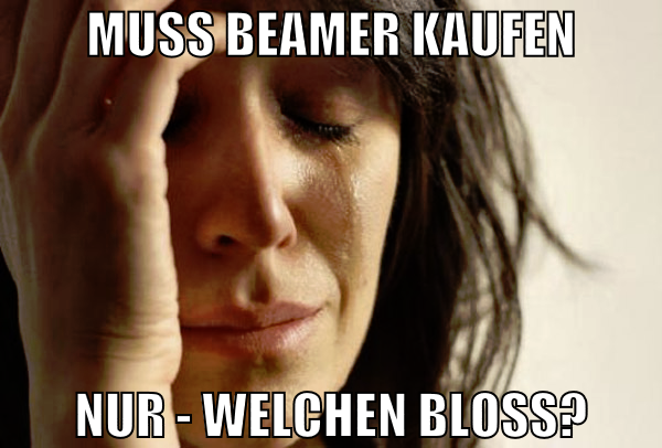 muss beamer kaufen nur - welchen bloss?