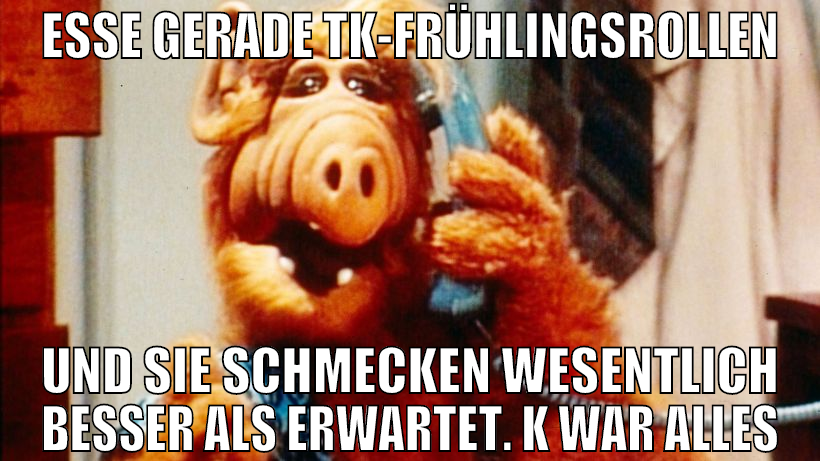 esse gerade tk-frühlingsrollen und sie schmecken w