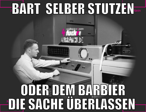 bart  selber stutzen oder dem barbier die sache üb