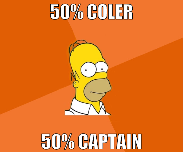 50% Coler 50% captain
