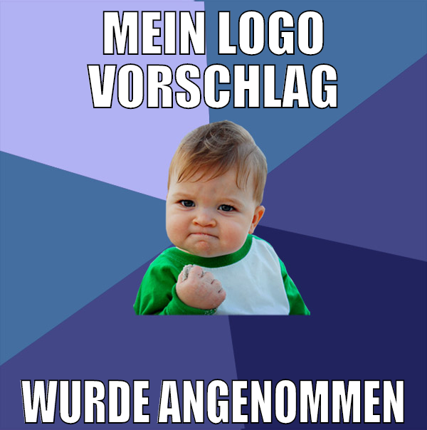 Mein logo vorschlag wurde angenommen