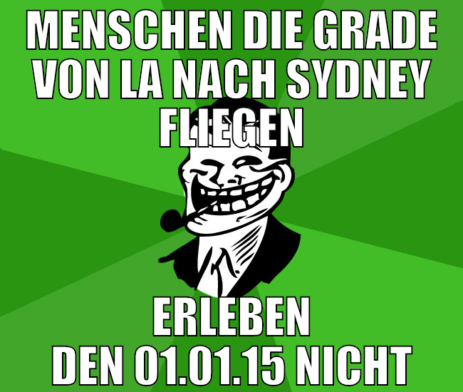 menschen die grade von LA nach Sydney fliegen erle