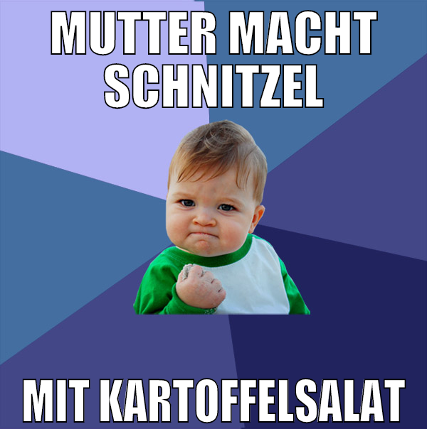 mutter macht schnitzel mit kartoffelsalat