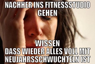 NACHHER INS FITNESSSTUDIO GEHEN WISSEN DASS WIEDER