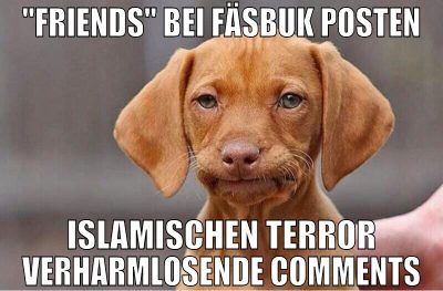 "friends" bei fäsbuk posten islamischen terror ver