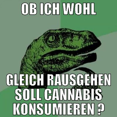 ob ich wohl gleich rausgehen soll cannabis konsumi