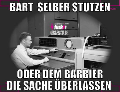 bart  selber stutzen oder dem barbier die sache üb