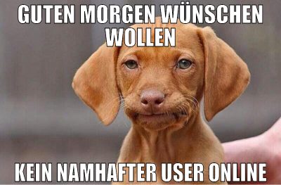 Guten morgen wünschen wollen kein namhafter user o