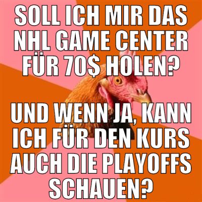 soll ich mir das nhl game center für 70$ holen? un