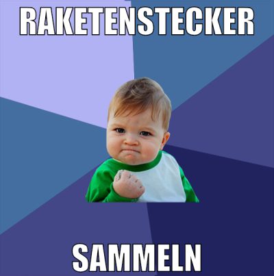 raketenstecker sammeln