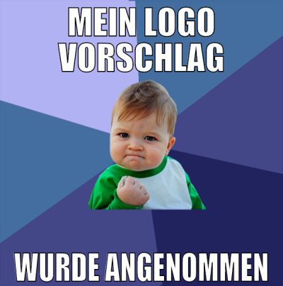Mein logo vorschlag wurde angenommen