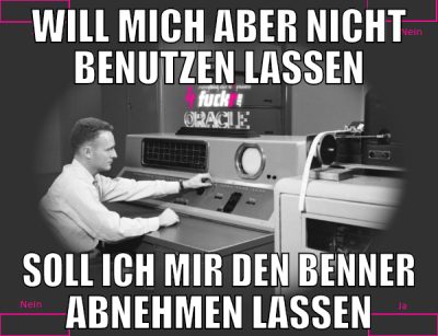 will mich aber nicht benutzen lassen soll ich mir