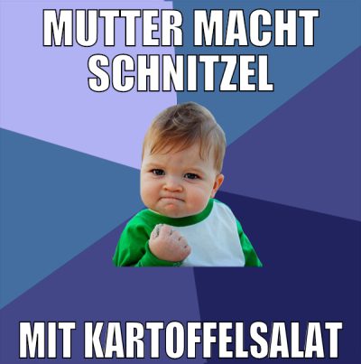 mutter macht schnitzel mit kartoffelsalat
